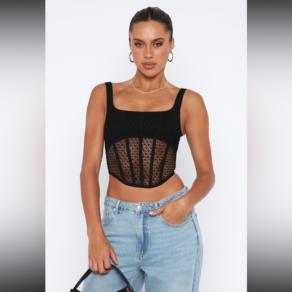 Let’s Part Ways Bustier Black - Picture 3 of 11